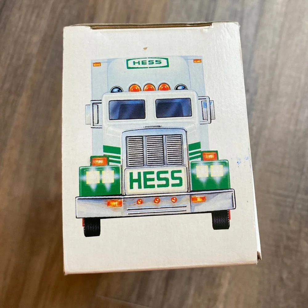 Vintage 1992 Hess 18 Wheeler and Racer Toy Truck Set with Original Box Tested